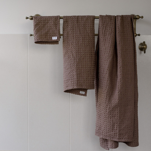 Serviette gaufrée en lin – Image 4