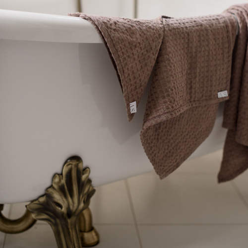 Serviette gaufrée en lin – Image 3